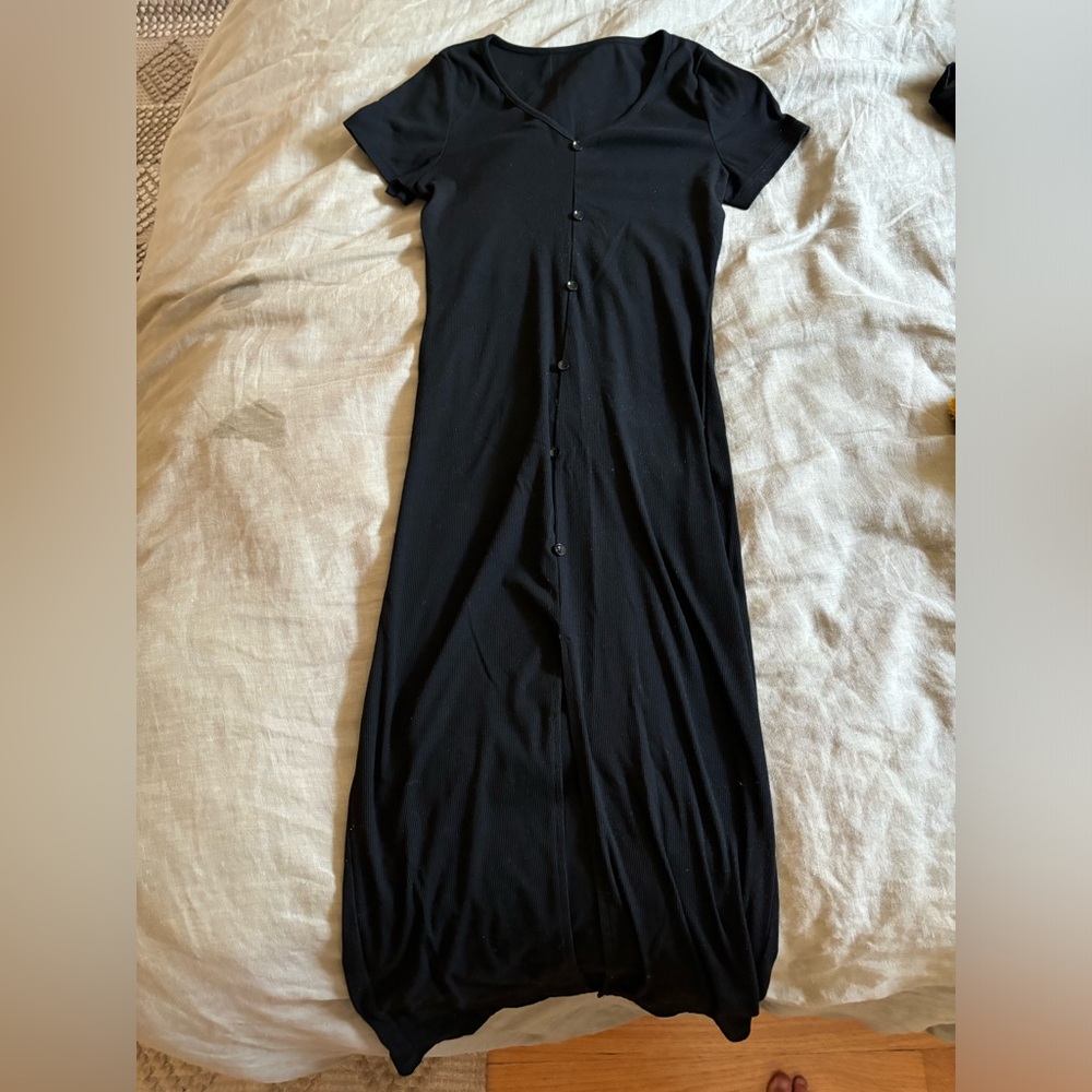 Black maxi dress